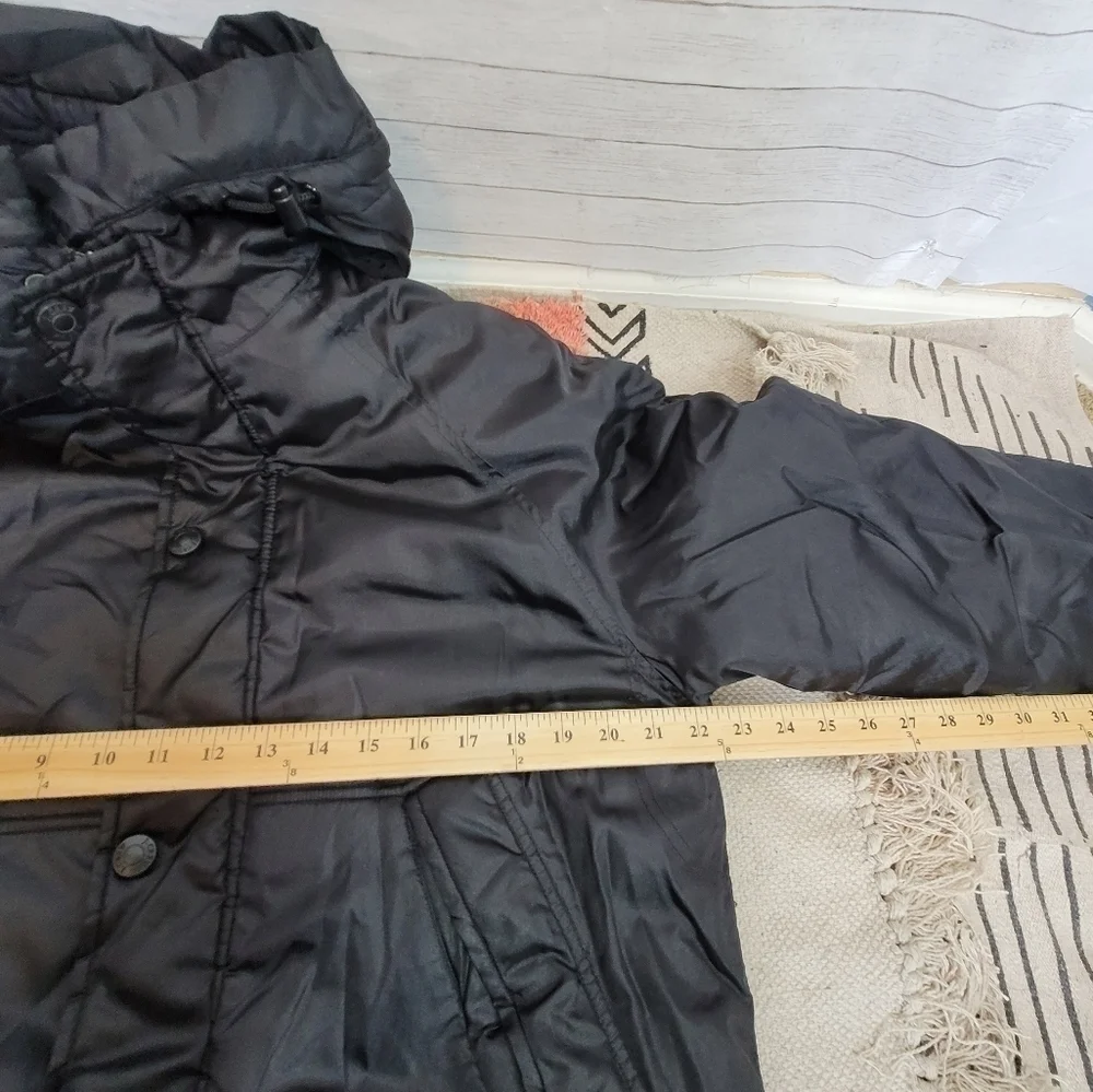 J.CREW QUILT LINED PUFFER COAT IN BLACK, SZ XS
